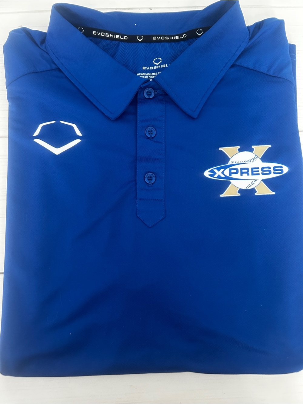 Evoshield Men’s Polo Shirt - Blue Express Logo